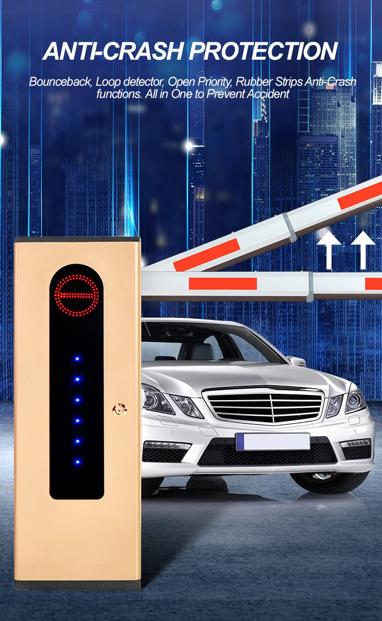 Anxia Automatic Parking Lot Barrier /Security Traffic Barrier/Boom Barrier Gate High quality fast pass Gate Customization
