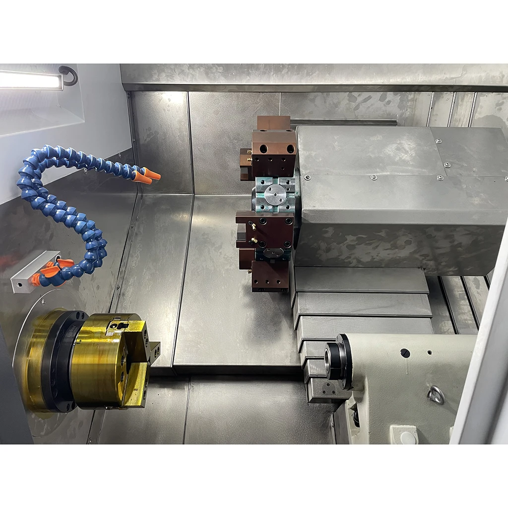 Slant Bed with hydraulic turret  Economical JP52D CNC Lathe High Precision Efficient Metal Lathe Machine