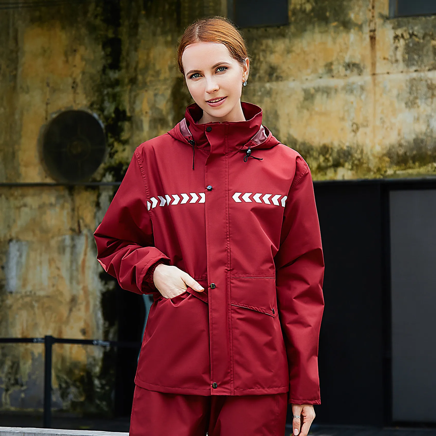 Factory women waterproof raincoat rain wear Jas Hujan