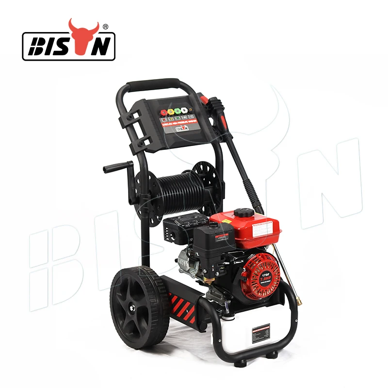 Bison Manufacturer Car Washing Equipment Compact 180BAR 6.5HP 9LPM High Pressure Washer With Ohv Engine