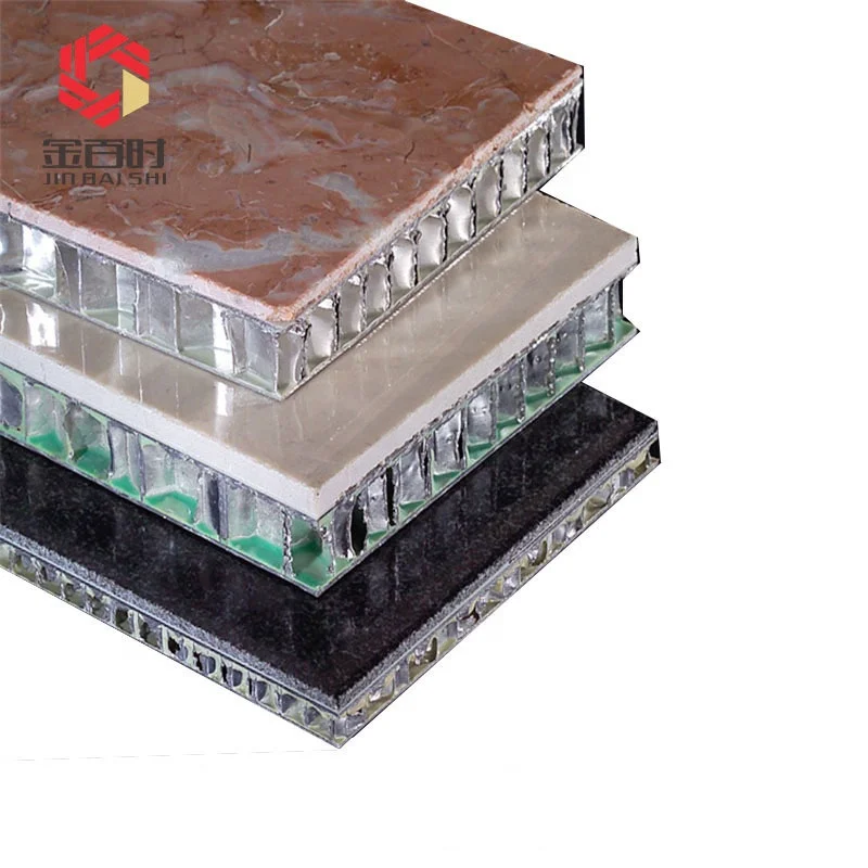 New Design Ceramic Tile Marble Granite Finished Aluminum Honeycomb Core Sandwich Panel for Wall Decoration