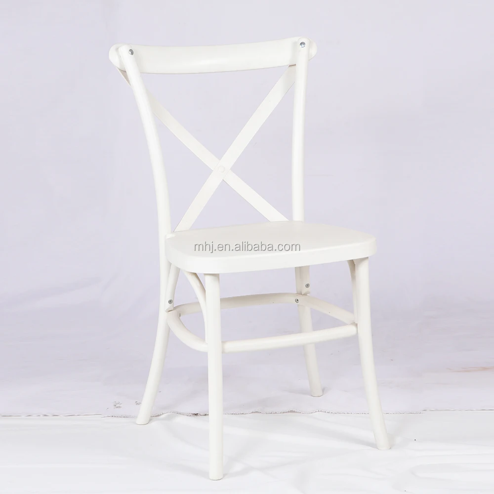 factory sale western white metal cross back wedding tolixs chair