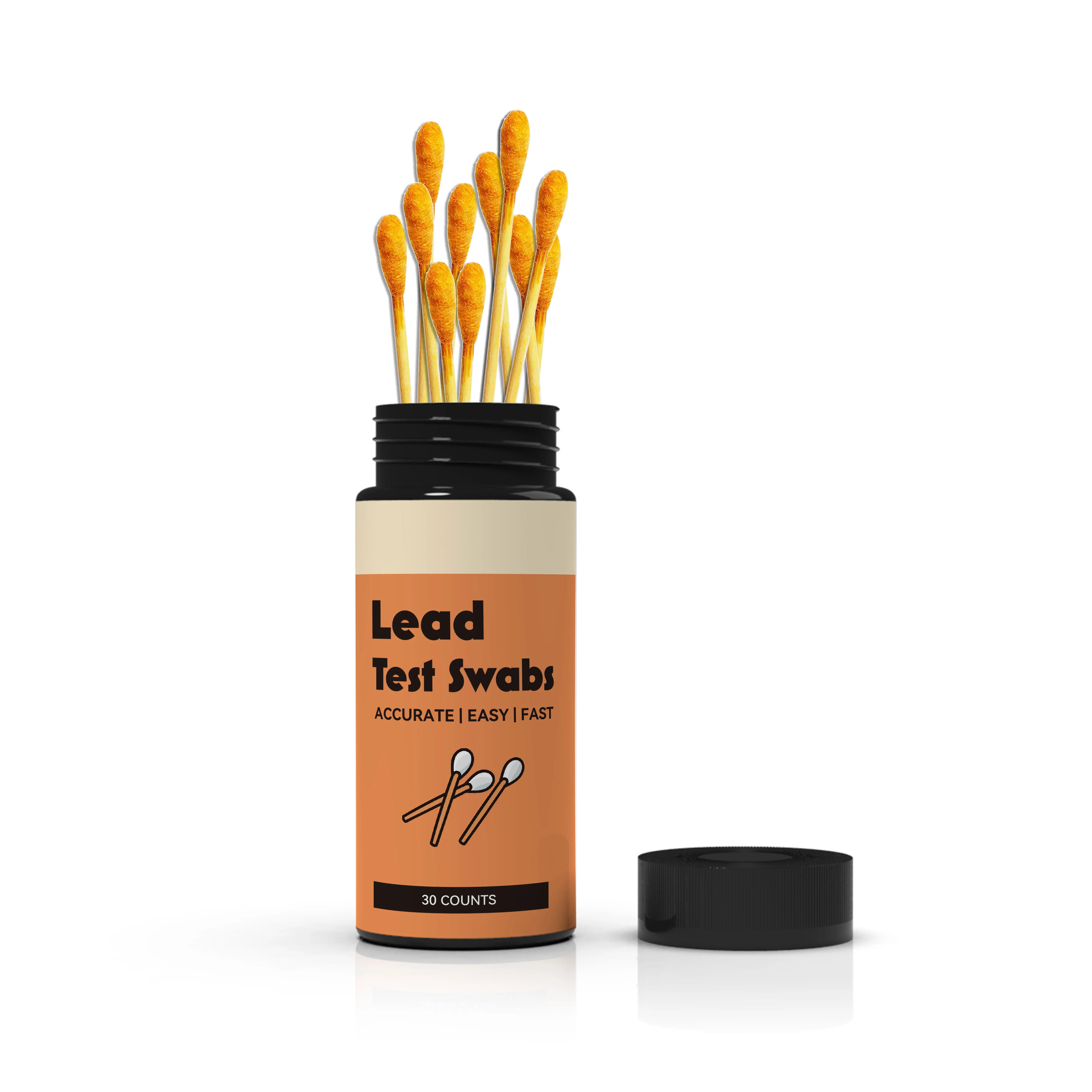 Lead Test Kit for home Rapid Testing Swabs Dip in Water. Home Use for All Surfaces - Painted, Dishes, Toys, Jewelry