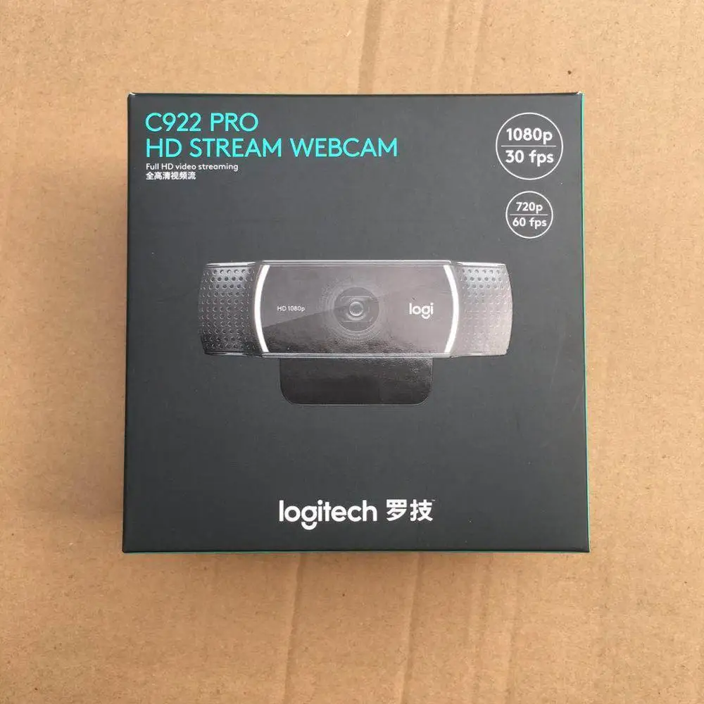  Веб-камера Logitech HD C922 Pro 1080P 30 кадров/с со встроенным