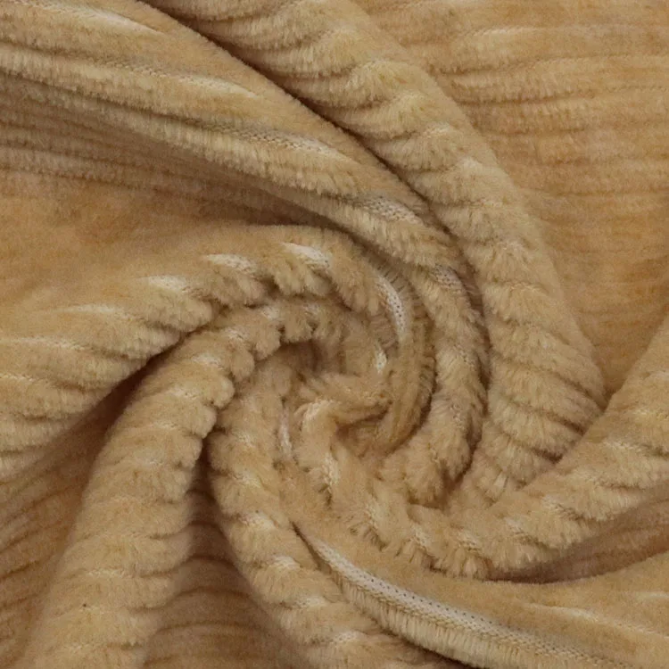 blanket clothing home textile  PD CVC Cotton Polyester knitted Ottoman Melange stretch custom velour fabric