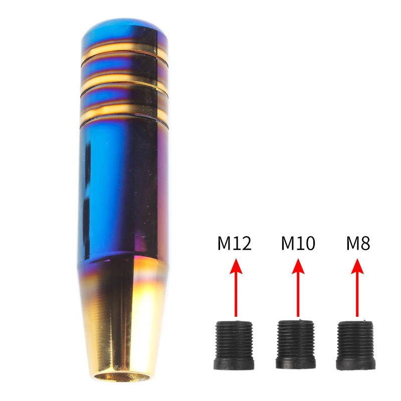 13CM Aluminum Burnt Blue / Gold Universal Shifter Lever Gear Shift Knob