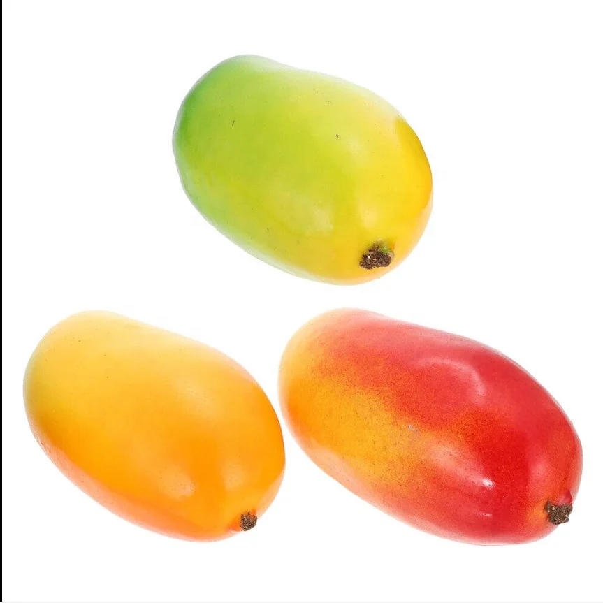 wholesale realistic cheap decorative fake fruit artificial mango with free sample