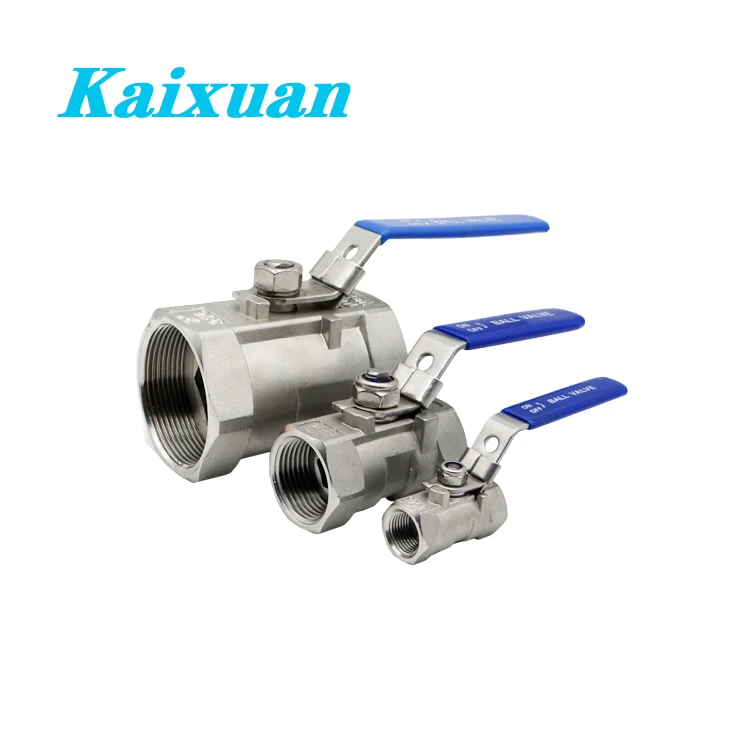 Factory Supply & Free Sample stainless steel 304 316 1pc ball valve 1/8' to 4' reduce port female thread 1000 WOG