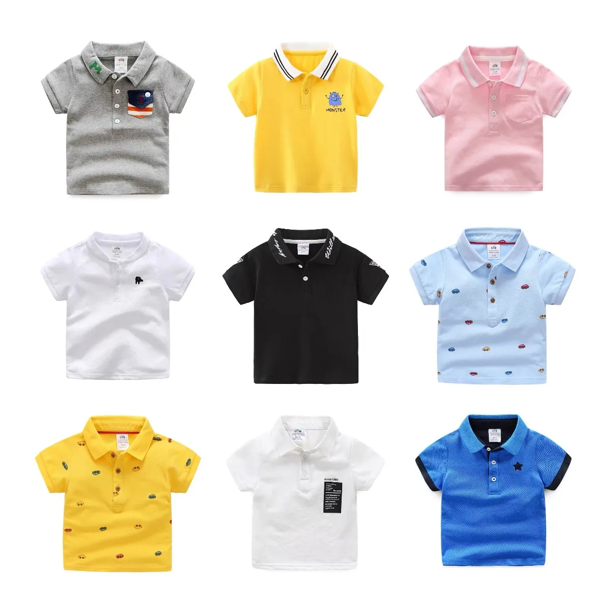 Wholesale Quality Kids Embroidery Custom Logo Free Design Vietnam Clothing Polo Shirts Uniform Polo Shirt