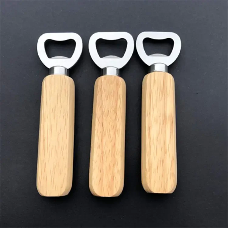 Wooden Handle Bulk Bottle Opener Cheap Wood Beer Bottle Opener with Logo