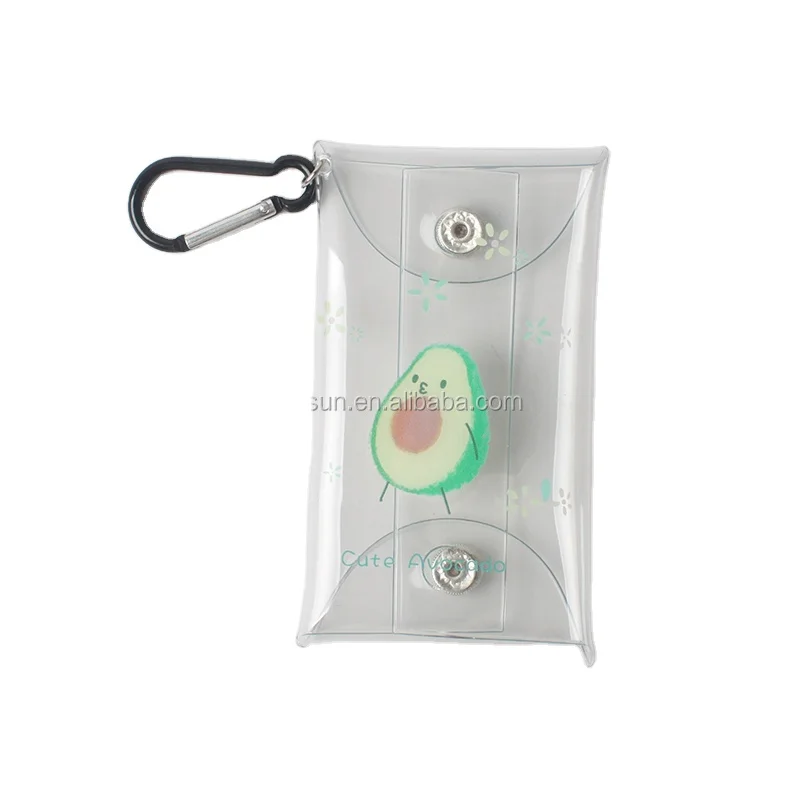 2024 Promotional Creative Cute Transparent PVC Coin Purse Student portable coin purse