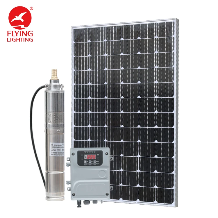 
Home Use High efficiency dc solar pump system 180W 1 cubic meter per hour Max Flow submerged deep well solar water pump 