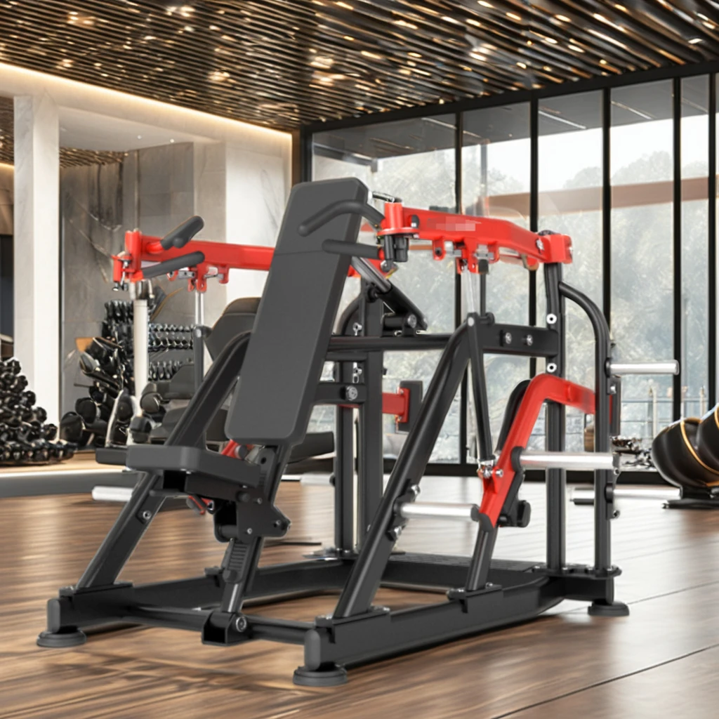 Commercial gym machines fitness equipment Plate loaded  Professional Shoulder press with dual handle for gym center use