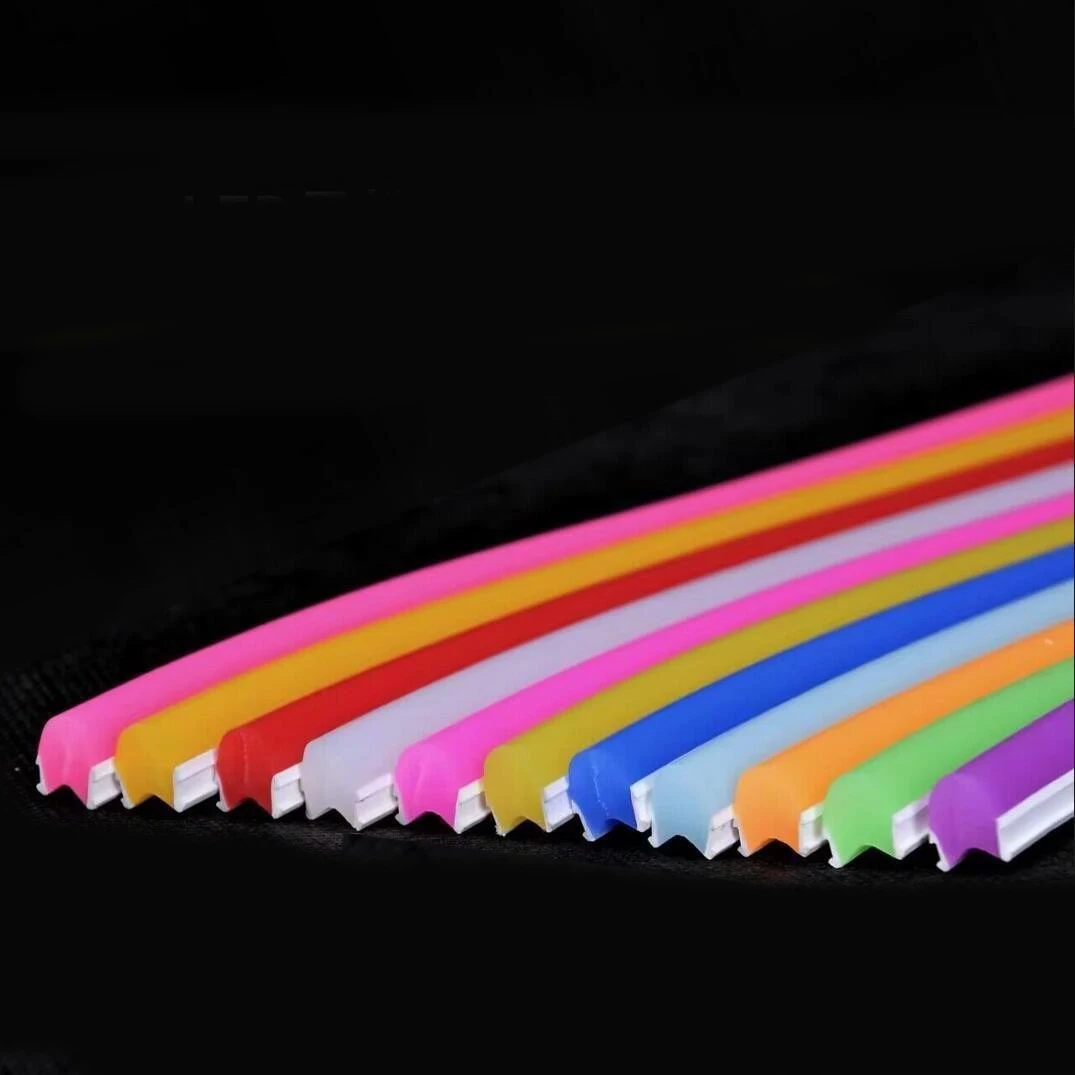 2nd Gen 6mm 8mm Flex Pure Silicone Soft Separate Split Neon Tube Led Strips for making Neon Sign Making IP67 Rated