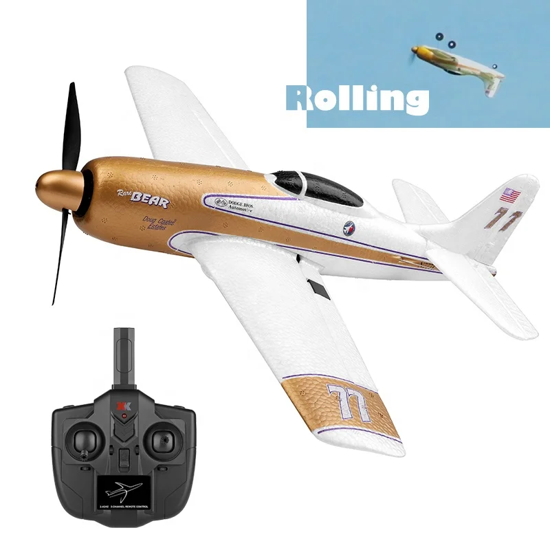 Wltoys Xk A260 Rarebear F8F 2.4G Electric 3D6G Gyro 3D Rolling Upsidedown Fly Epp Aircraft Toys Rc Plane Airplane Remote Control