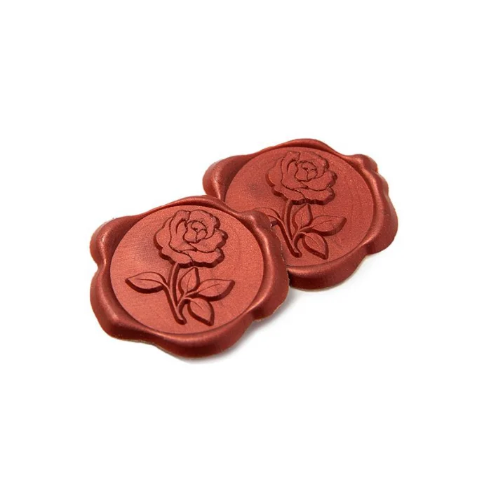 Custom Logo Wedding Sticker Adhesive Wax Seal For Gift Envelope