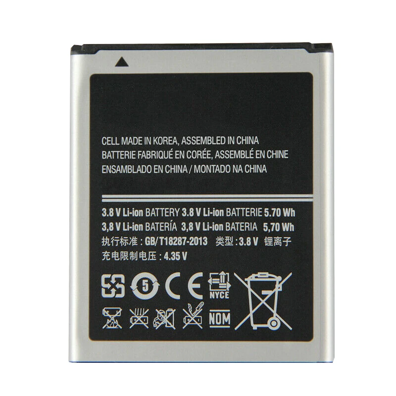 
hot sales smartphone battery 3.85v 1500mAh for EB425161LU i8160 S3 Mini 