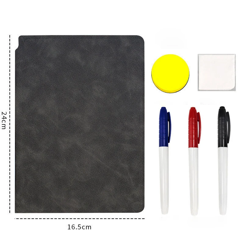Портативная Двухсторонняя доска A4 для сухого стирания с маркерами ластик офисного образования и дома