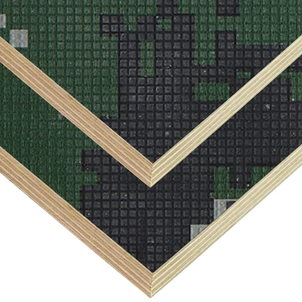 FAYSHING Camouflage Fabric Film Faced Plywood 12mm for Device Equipment Cases C005