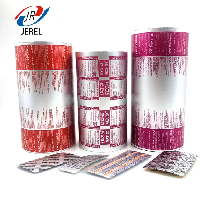 can be printed aluminum foil 8011 jumbo roll with 20/25/30 micron in thickness blister alu foil