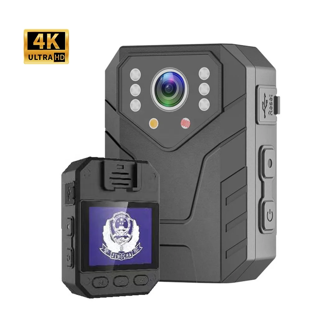 4K/1080P HD Night Vision 2.0inch Screen Long Recording Time Law Enforcement Recorder Chest Cam Portable Wearable Body Camera