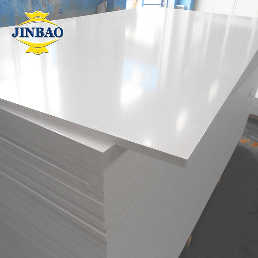 JINBAO 6mm cutting forex price high quality thickness 4*8 3mm 5mm high density printing advertising pvc faom board