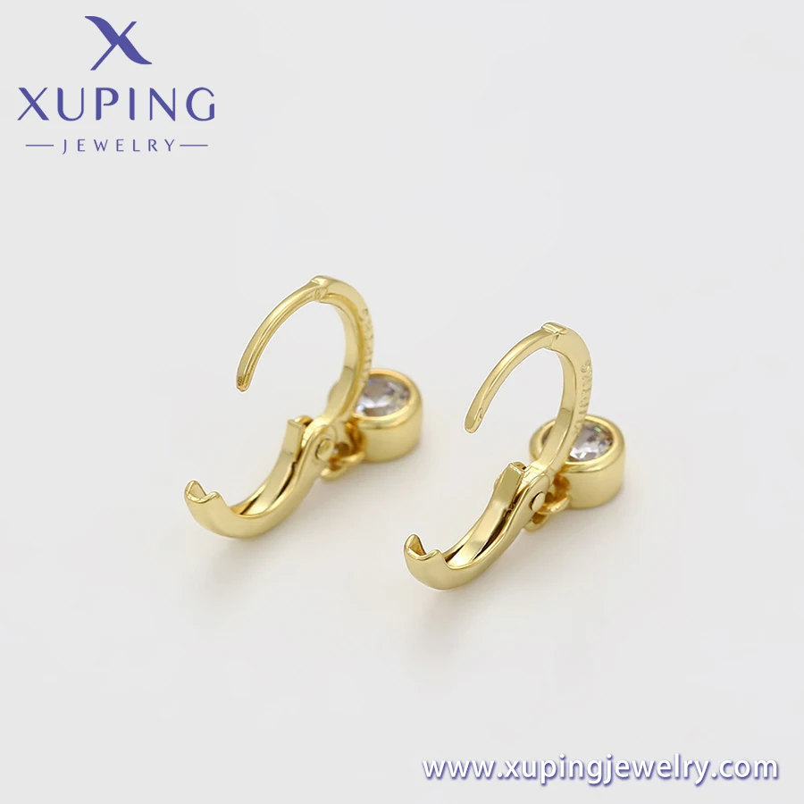 A00919943 xuping Jewelry Fashionable Special Shaped 14K Gold Plate Charm Diamond Pendant Earrings