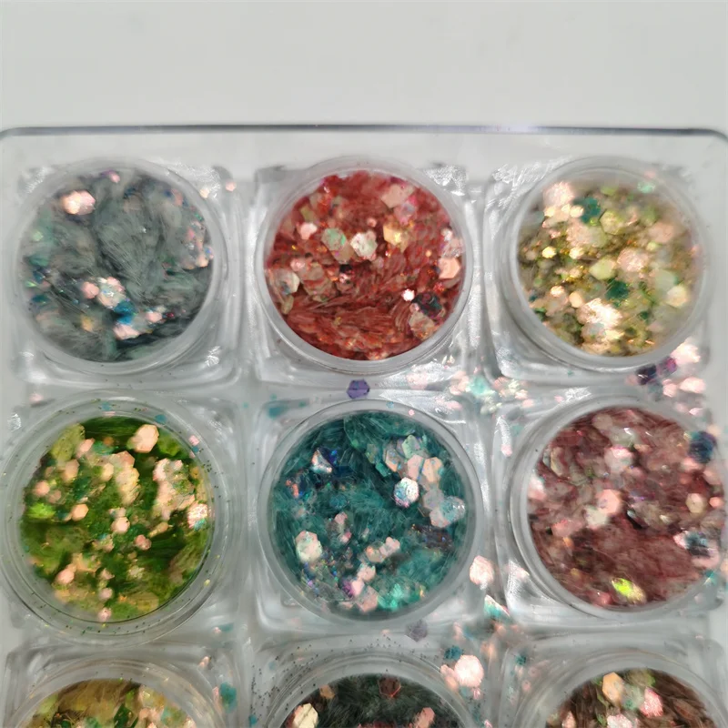 reflective glitter supplier wholesale bulk chunky polyester fluorescent Halloween fine glitter powder with low price