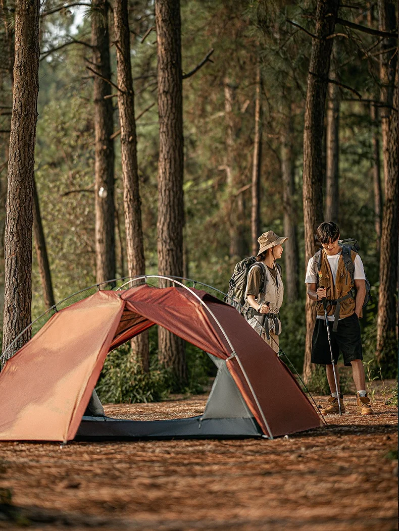 HISPEED 4 Season Hiking Tent Lightweight Professional 210T Polyester Waterproof Hiking Backpack Tent