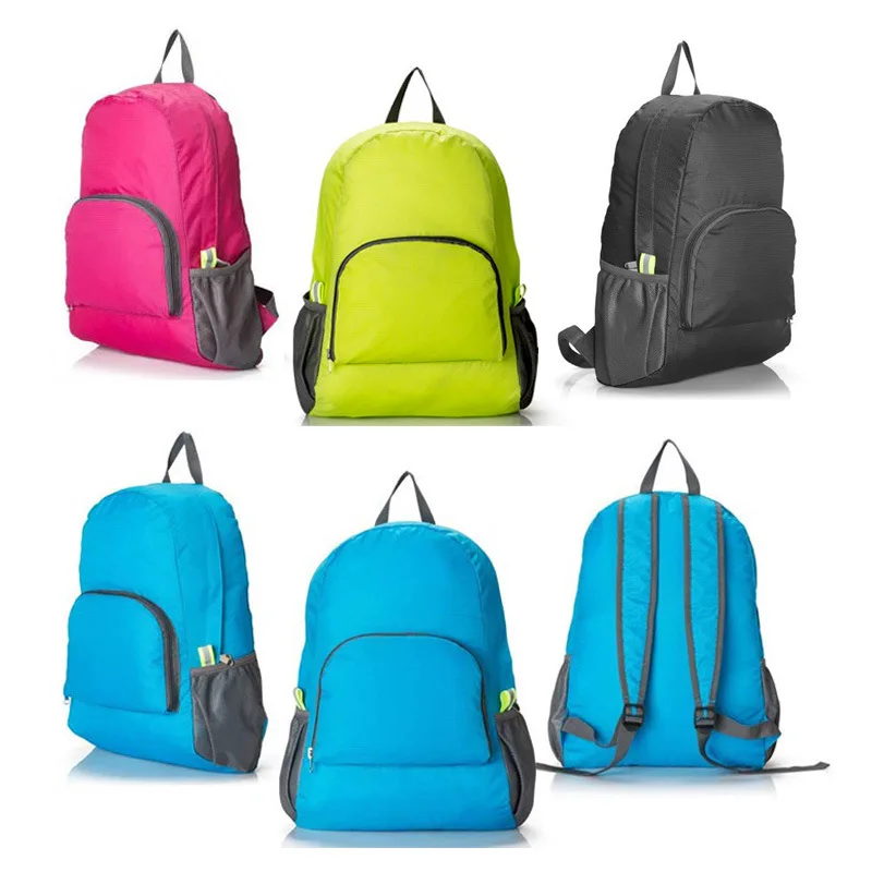 Wholesale Waterproof Cheap Small Quantities Backpack Custom LOGO Nylon Backpack Foldable Shopping Backpack