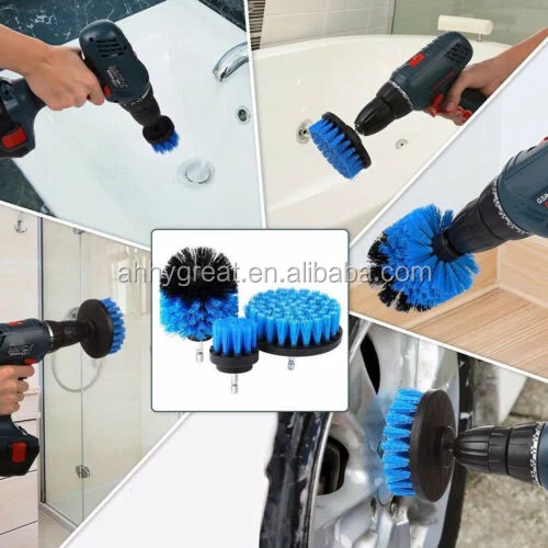 
8pcs Power Scrubber Brush Sets Electric Drill Cleaning Brush Tool For Cordless Drill Attachment Kit Power Scrub Brush 