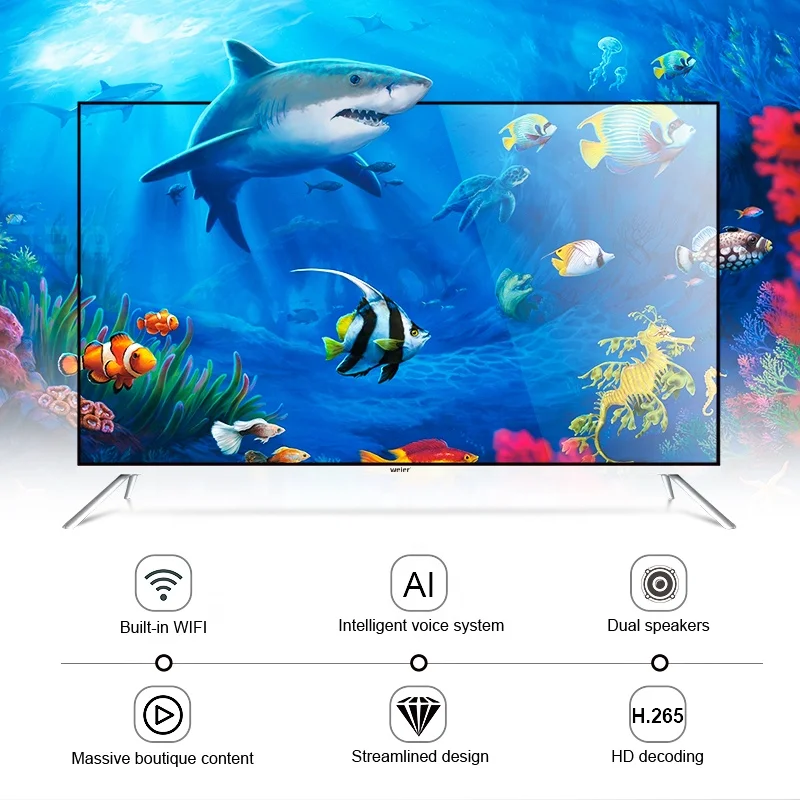 WEIER TV OEM 55 65 85 inch televisores 2K 4K UHD WiFi LED TV smart TV television