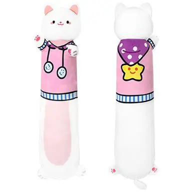 70cm Multi Color Long Plush Cat Body Pillow Soft Stuffed Cat Family Pillow Cute Plush Toys Stuffed Animal