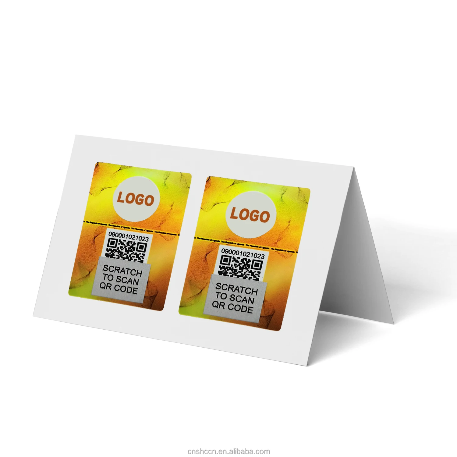Голографическая наклейка с QR-кодом на
