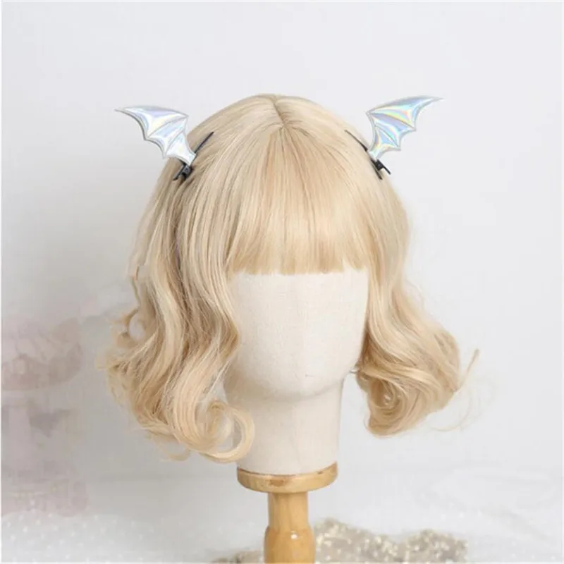 Spooky Halloween Headbands Demons Wings Hairpin Accessories Bat Hair Clips For Woman
