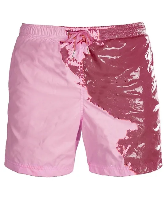 2022 Hot Sell Change Color Quick Dry Swimwear Swimming Trunks Wholesale Beach Shorts Men Summer Color Changing Swim Shorts