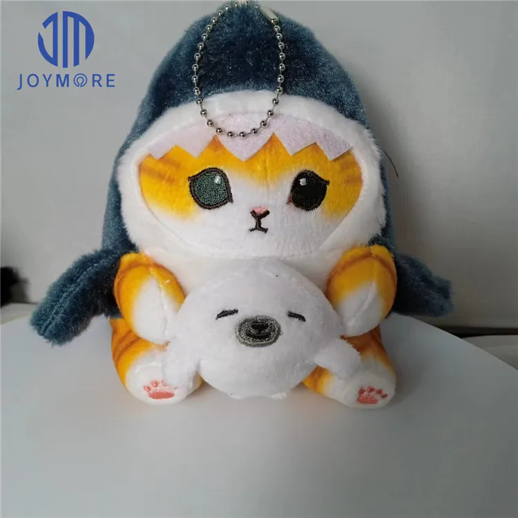 JM Kawaii Акула кошка плюшевая игрушка мягкая кукла сумка плюшевый брелок