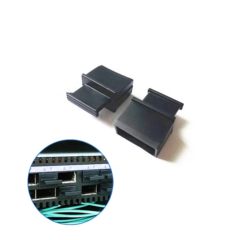 QSFP28 XFP SFP резиновая Пылезащитная Заглушка с ручкой для компьютера/Женская Крышка порта силиконовая