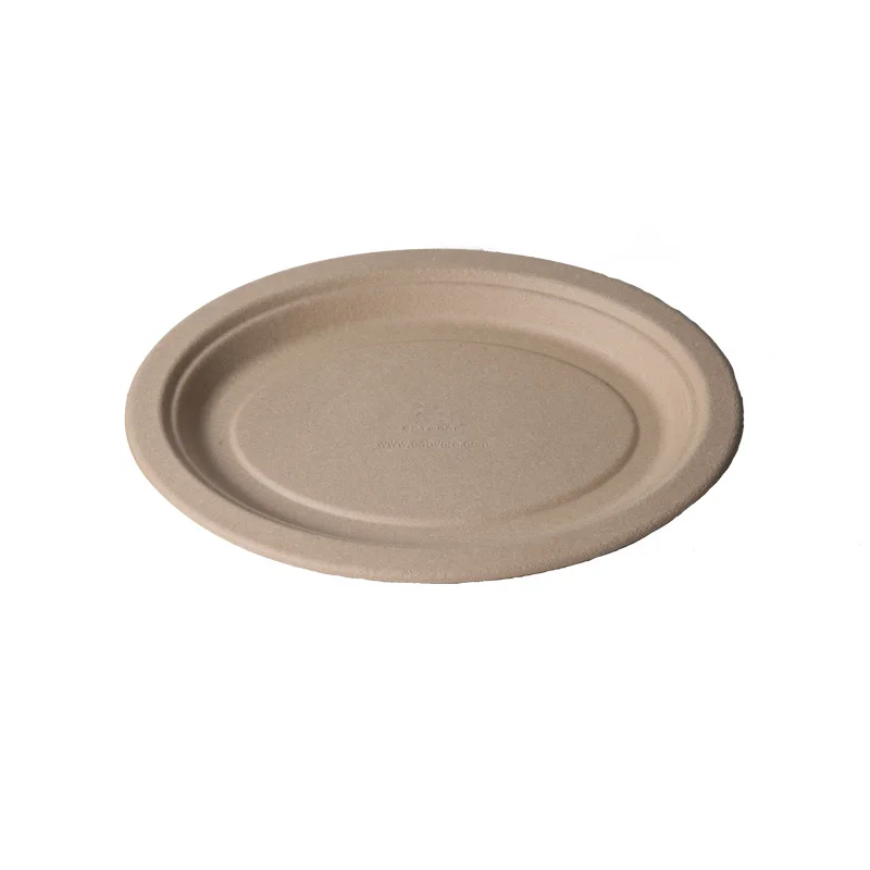 Good Quality Eco friendly Oval Plates Disposable Compostable Dishes Plates