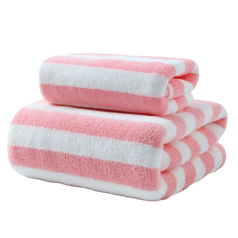 Dry Quickly Coral fleece bathroom towels for shower bathroom hand towels quick dry gym towels