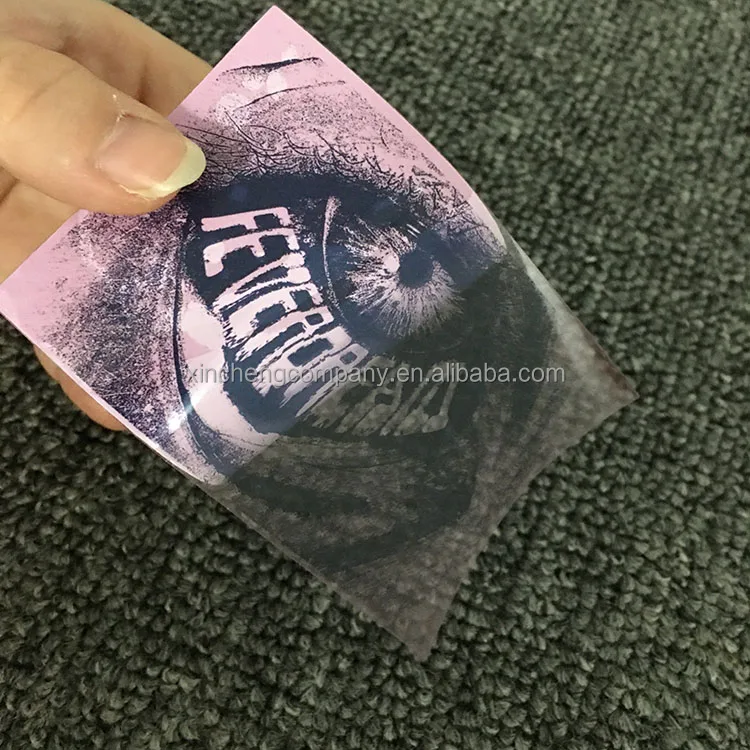 High Quality PVC Transparent Adhesive Sticker Sheet Custom Waterproof PVC Sheet Sticker