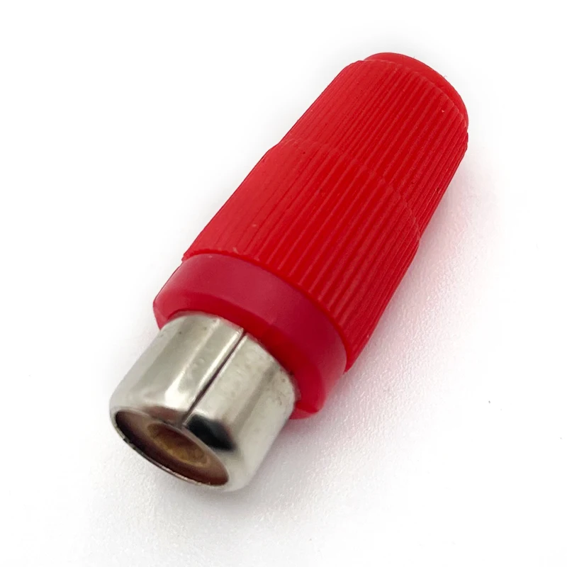 Wholesale Audio Video TV Speaker Round Tube Extension Cable Adapter Welded RCA Lotus Female Plug