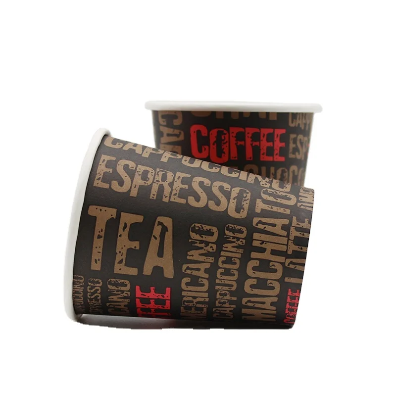Biodegradable Custom Logo Coffee 8oz Disposable Cup Paper Manufacturers