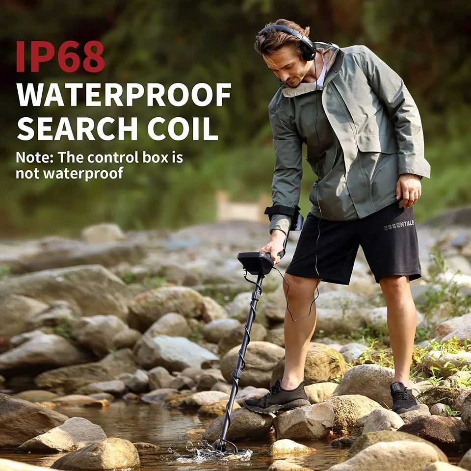 Upgraded Metal Detectors for Adults-Professional Higher Accuracy Higher Sensitivity Gold Detector with Bigger LCD Display