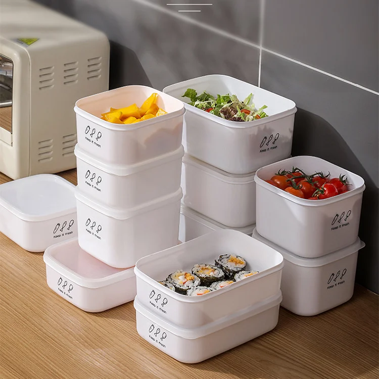 RU New Design Wholesale Manufacturer Large Capacity Refrigerator Kitchen Food Sealing Tank Fresh-keeping Storage Box