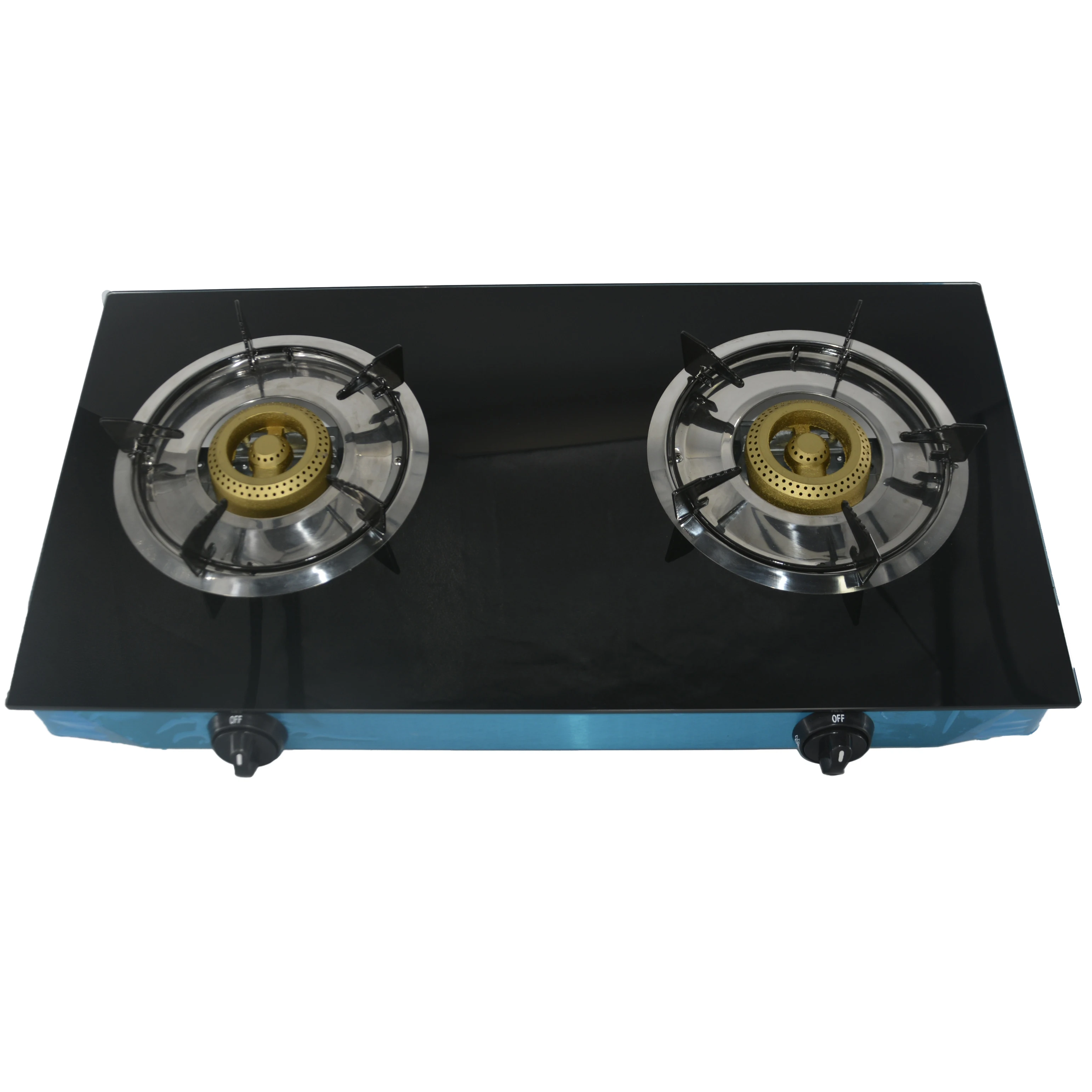 Tempered glass 2 burner liquefied household flameout protection Built-in built-in gas stove