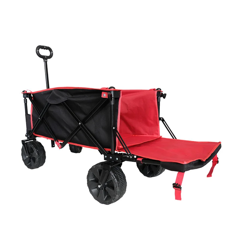 Trolly Folding Wagon Cart Carry Garden Trolley Cart All Terrain Wagon Folding For Kids