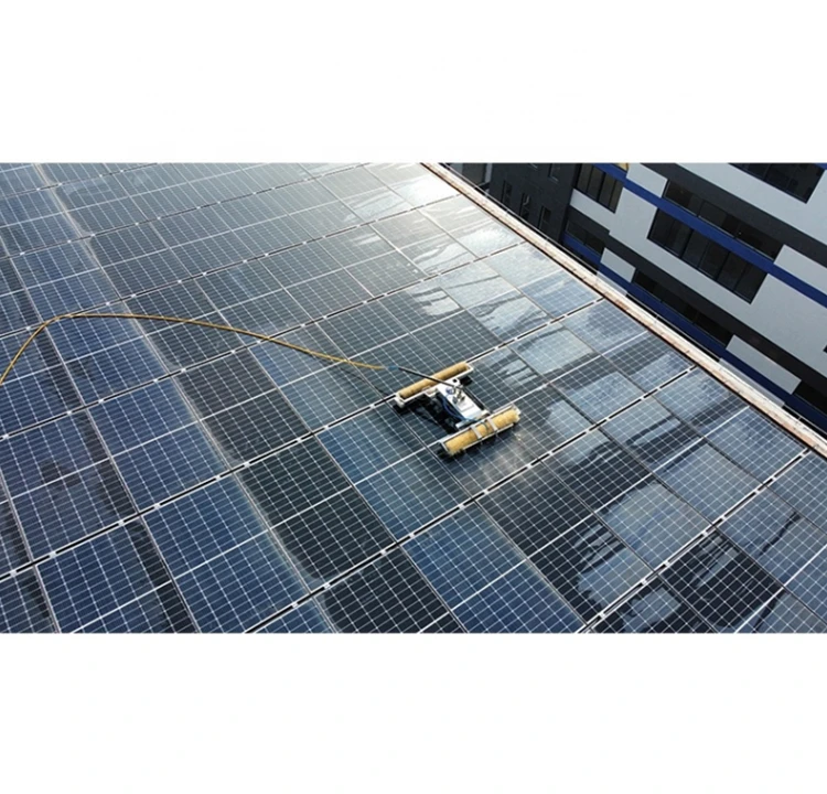 Автоматический робот для очистки солнечных панелей увеличения эффективности до 30%