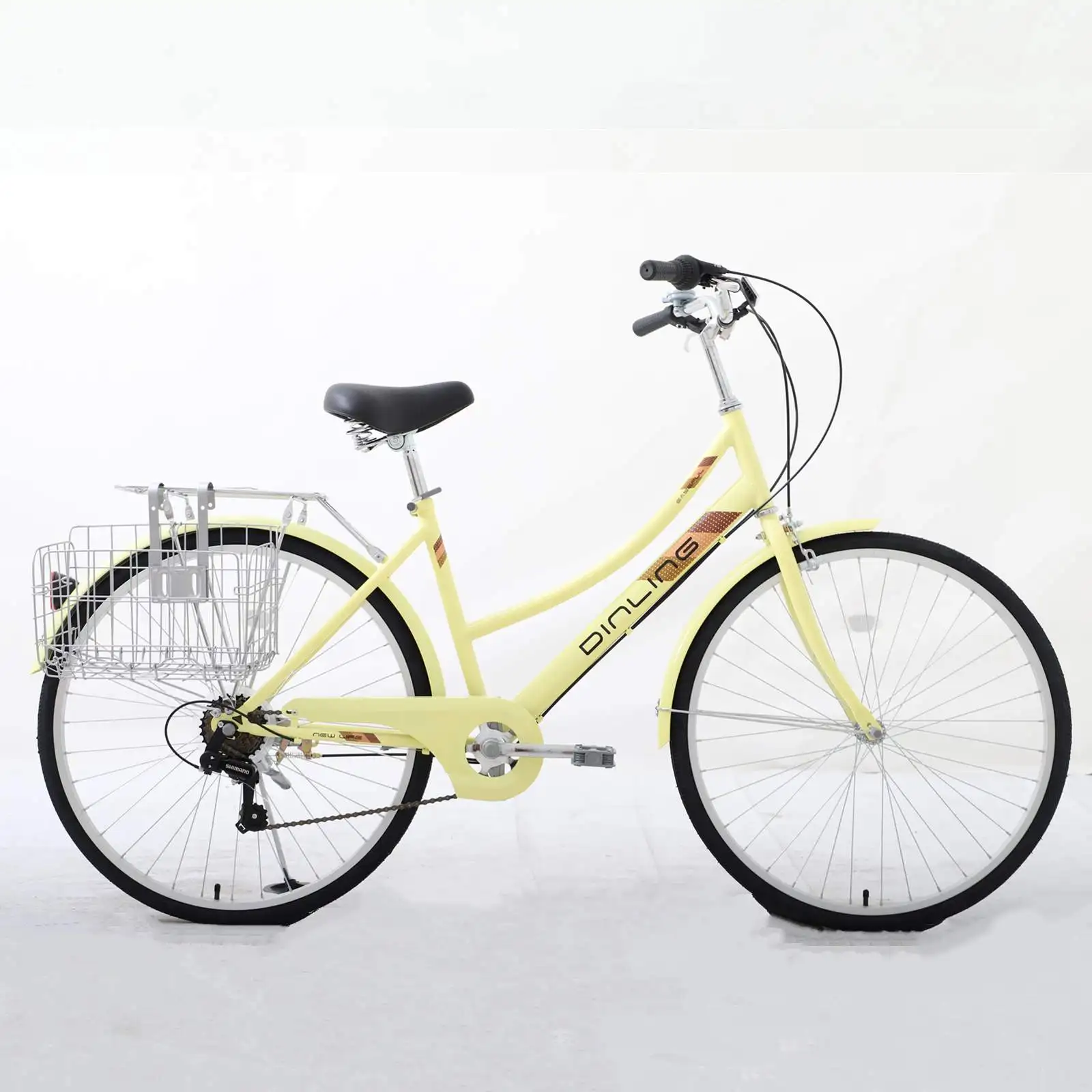 24/26 inch 7 gear motorized beach cruiser bike