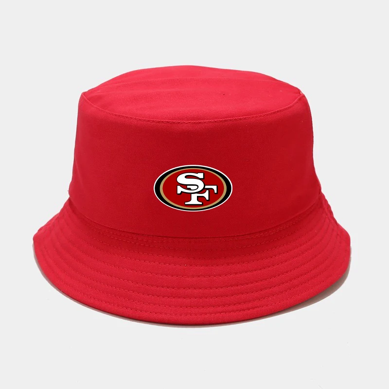 Wholesale bucket hat custom logo color unisex fishing cap nfl eagles 49ers raiders steelers bucket hat